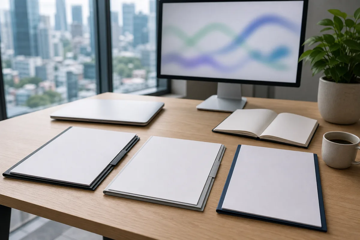Trois propositions commerciales de référencement comparées sur un bureau